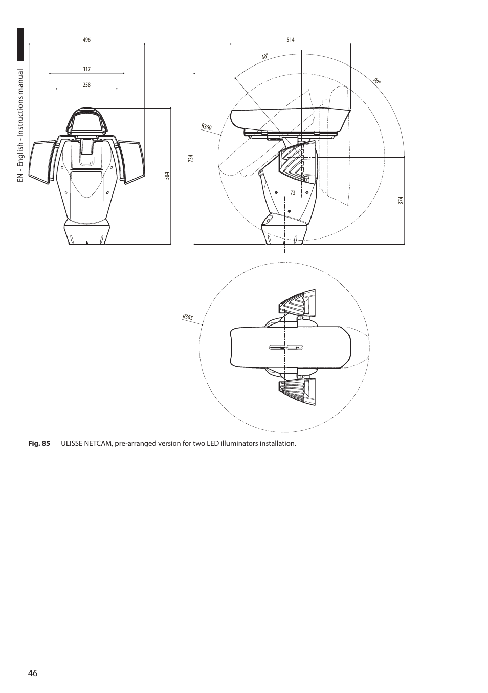 Videotec ULISSE NETCAM User Manual | Page 48 / 204
