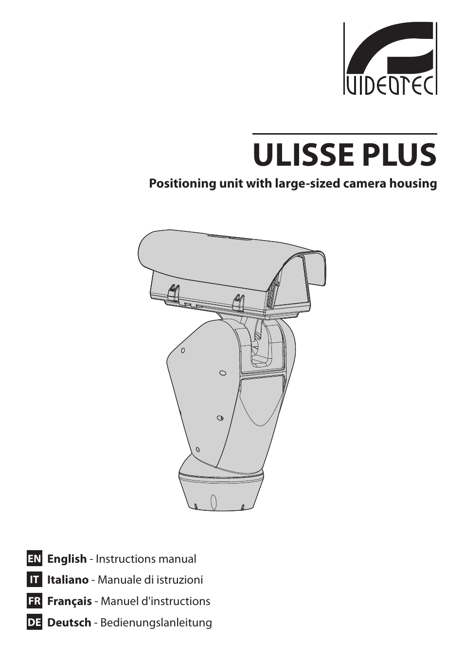 Videotec ULISSE PLUS User Manual | 236 pages