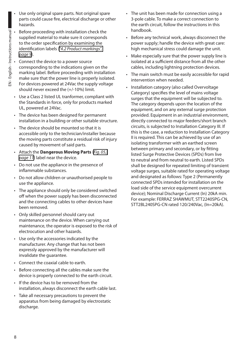 Videotec ULISSE PLUS User Manual | Page 10 / 236