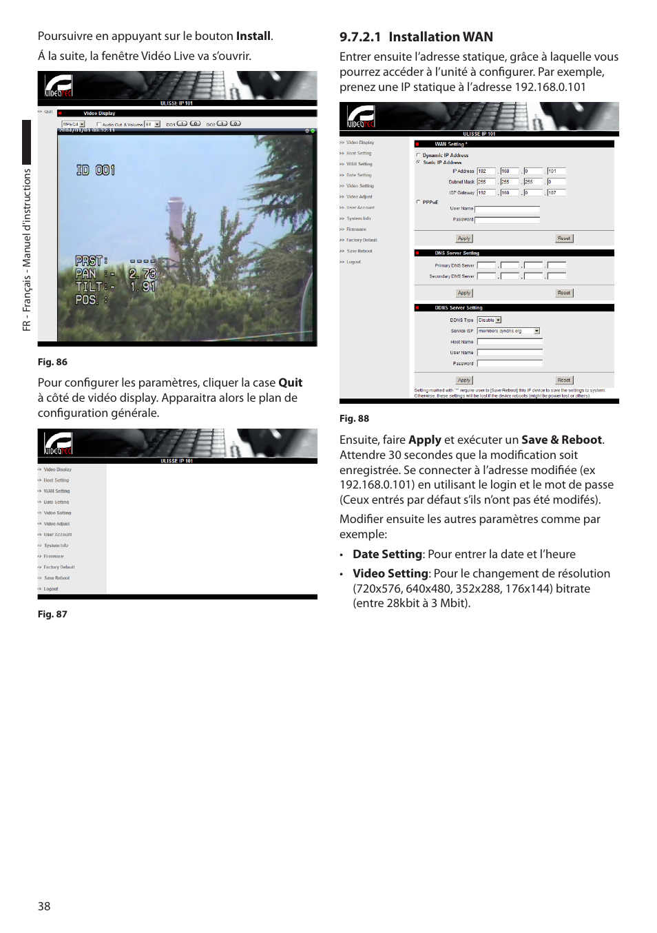 1 installation wan | Videotec ULISSE PLUS User Manual | Page 156 / 236