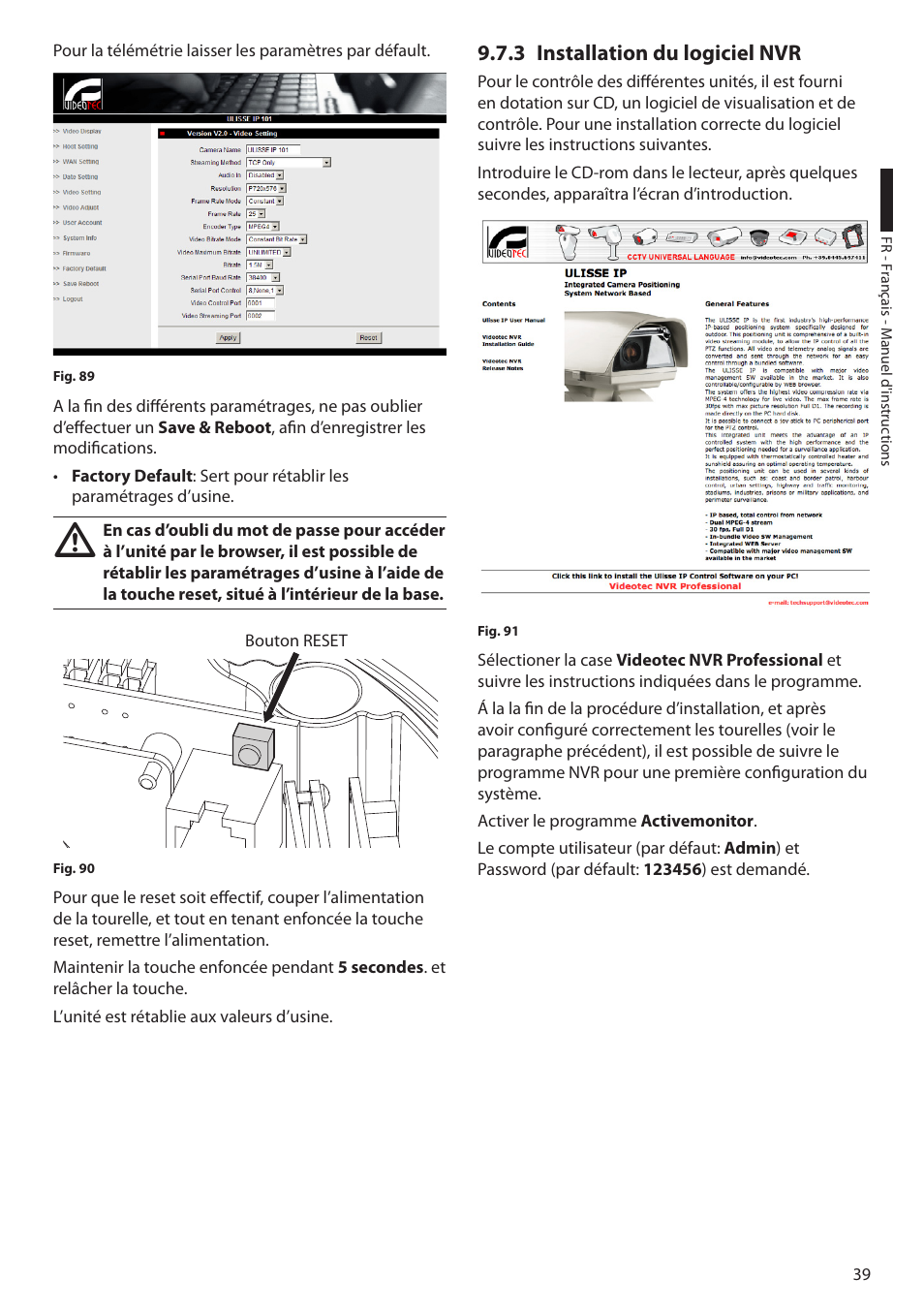 3 installation du logiciel nvr | Videotec ULISSE PLUS User Manual | Page 157 / 236
