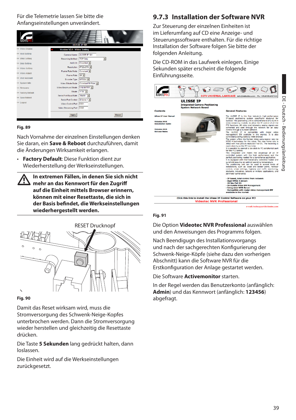 3 installation der software nvr | Videotec ULISSE PLUS User Manual | Page 215 / 236