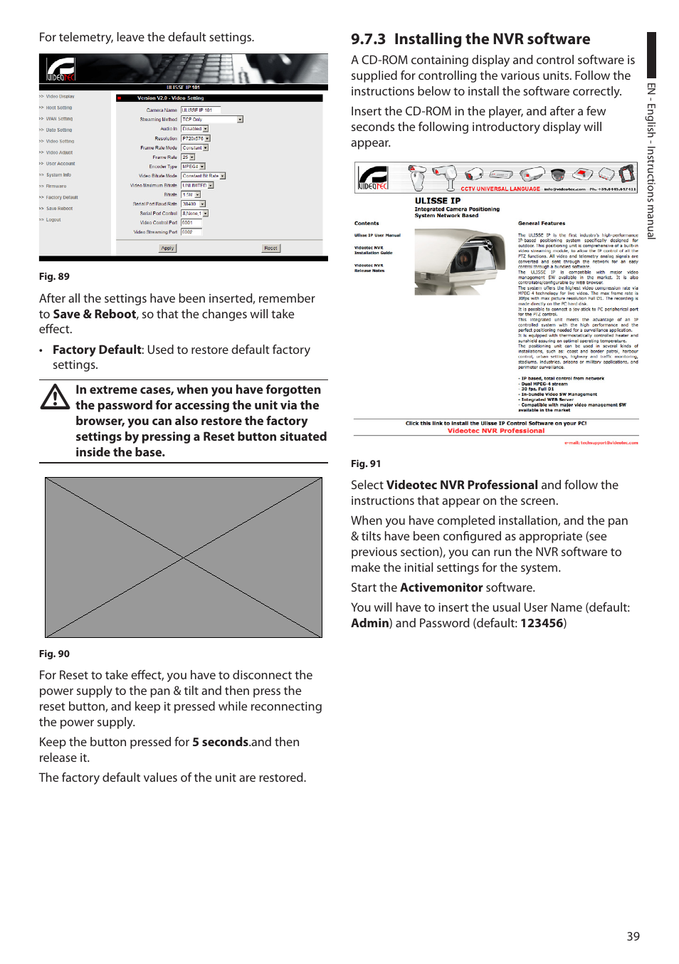 3 installing the nvr software | Videotec ULISSE PLUS User Manual | Page 41 / 236