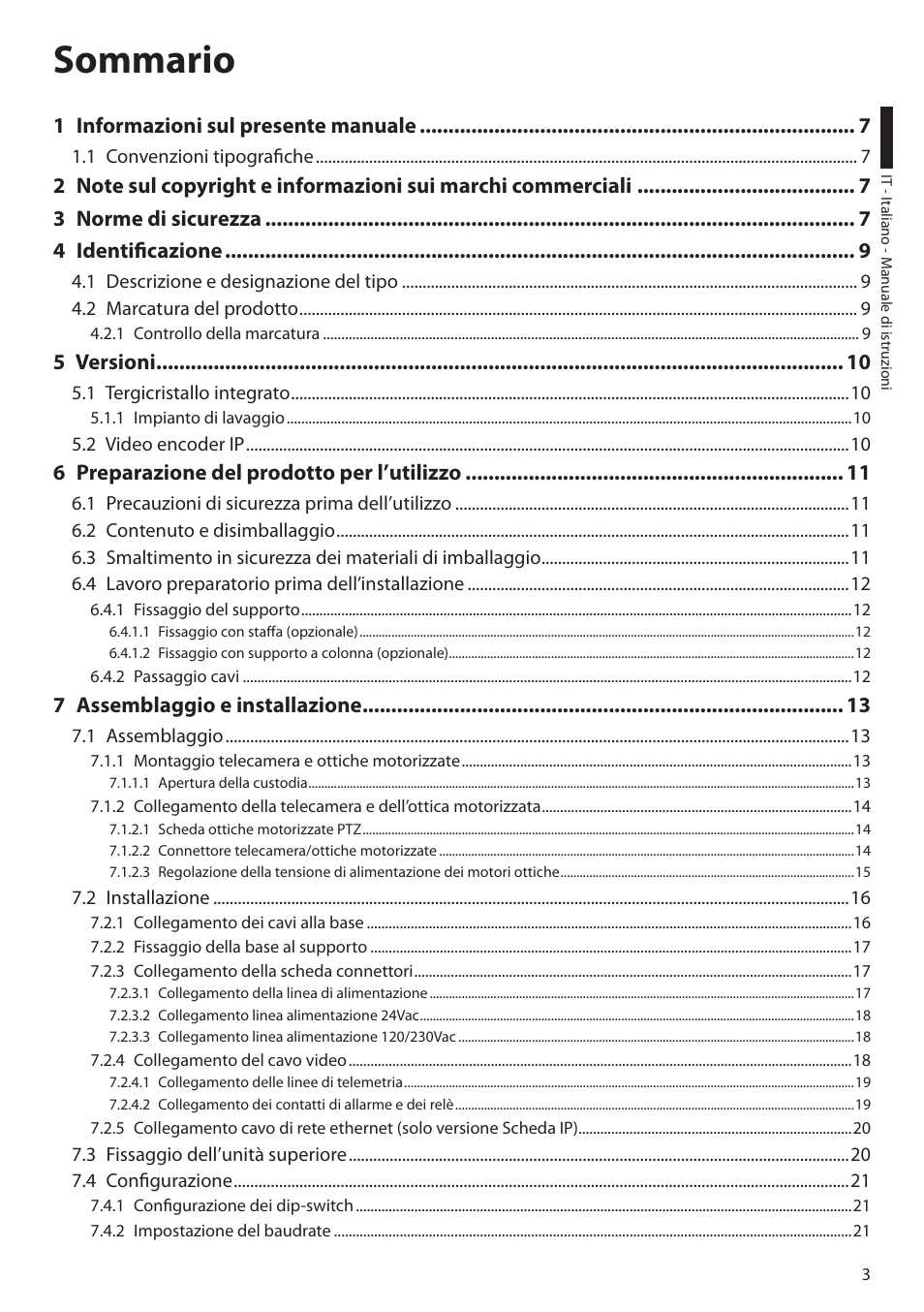 Videotec ULISSE PLUS User Manual | Page 63 / 236