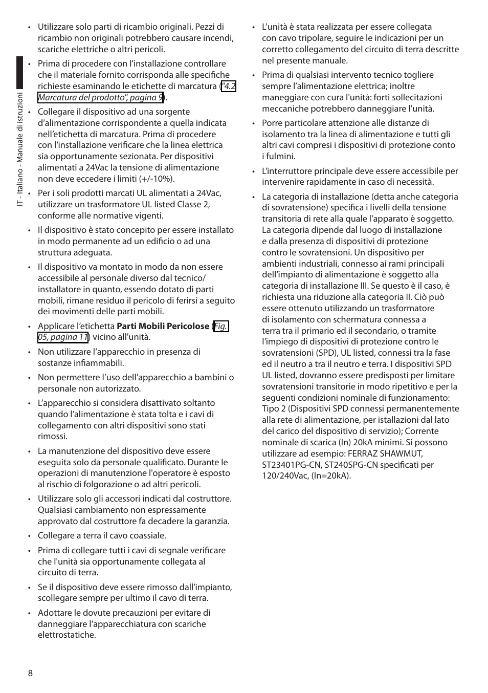 Videotec ULISSE PLUS User Manual | Page 68 / 236