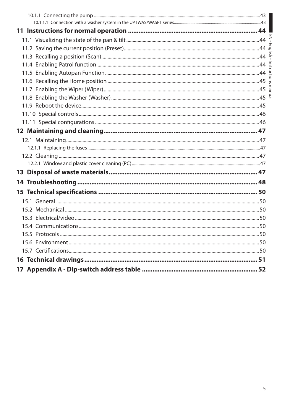 Videotec ULISSE PLUS User Manual | Page 7 / 236