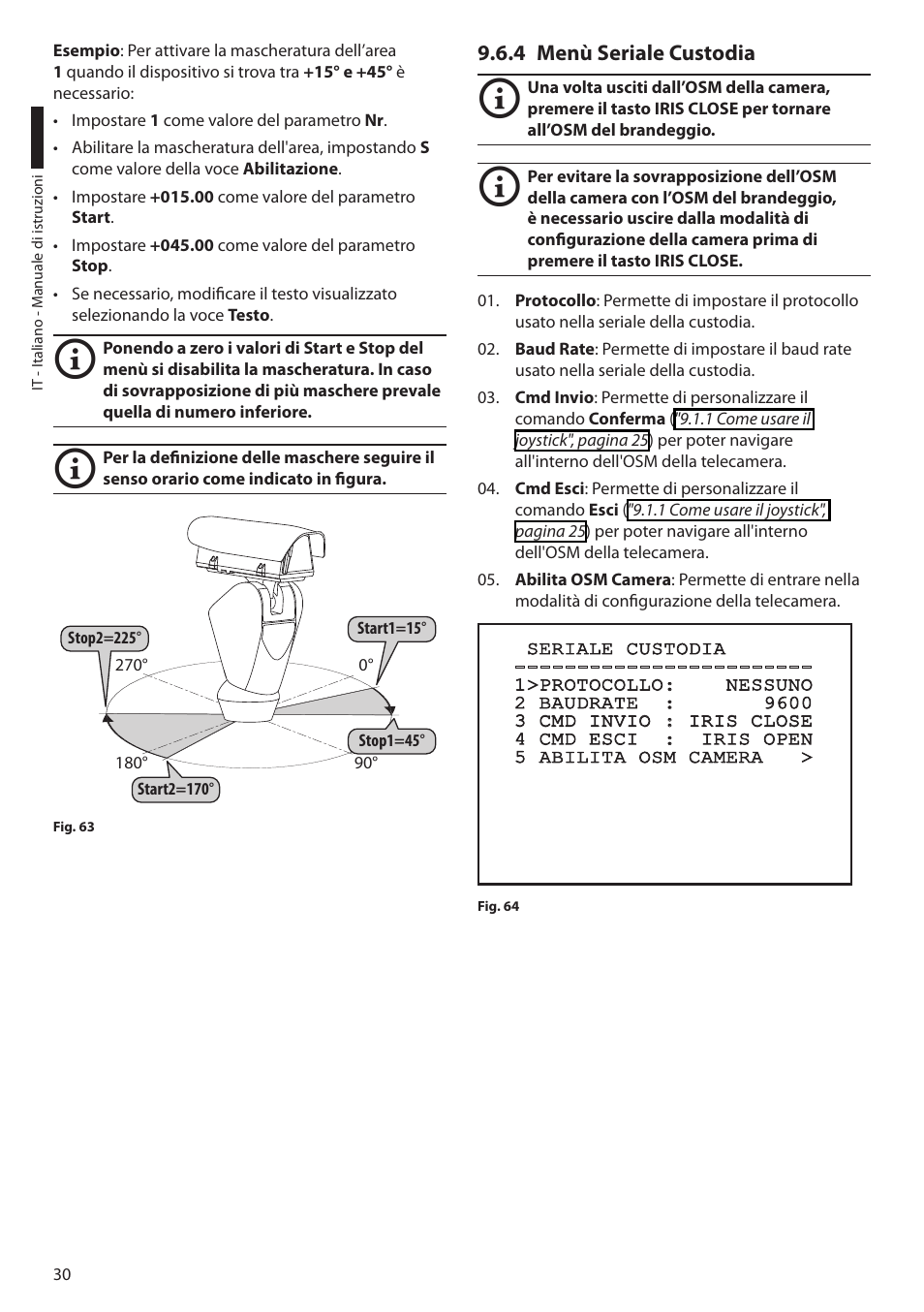 4 menù seriale custodia | Videotec ULISSE PLUS User Manual | Page 90 / 236