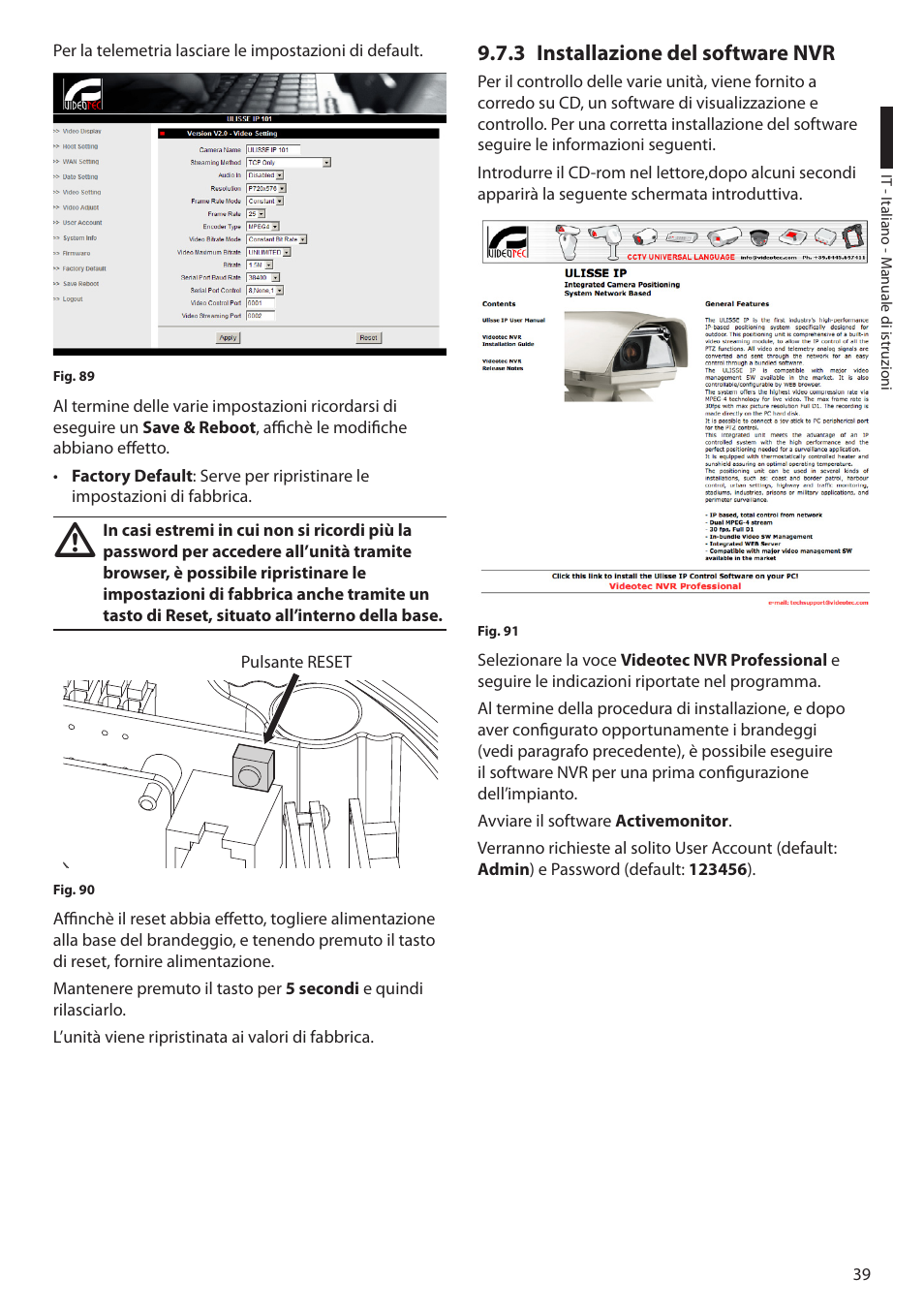 3 installazione del software nvr | Videotec ULISSE PLUS User Manual | Page 99 / 236
