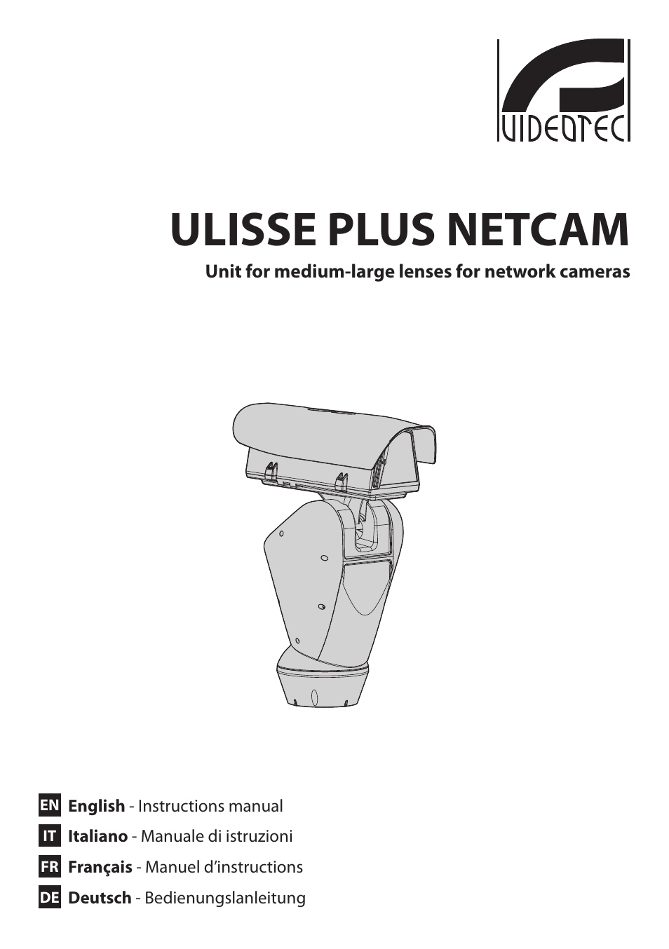 Videotec ULISSE PLUS NETCAM User Manual | 196 pages