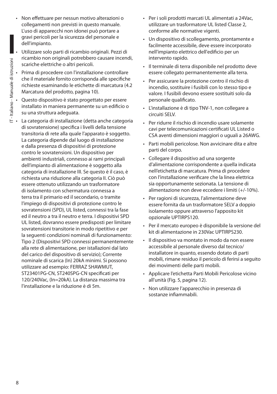 Videotec ULISSE PLUS NETCAM User Manual | Page 58 / 196