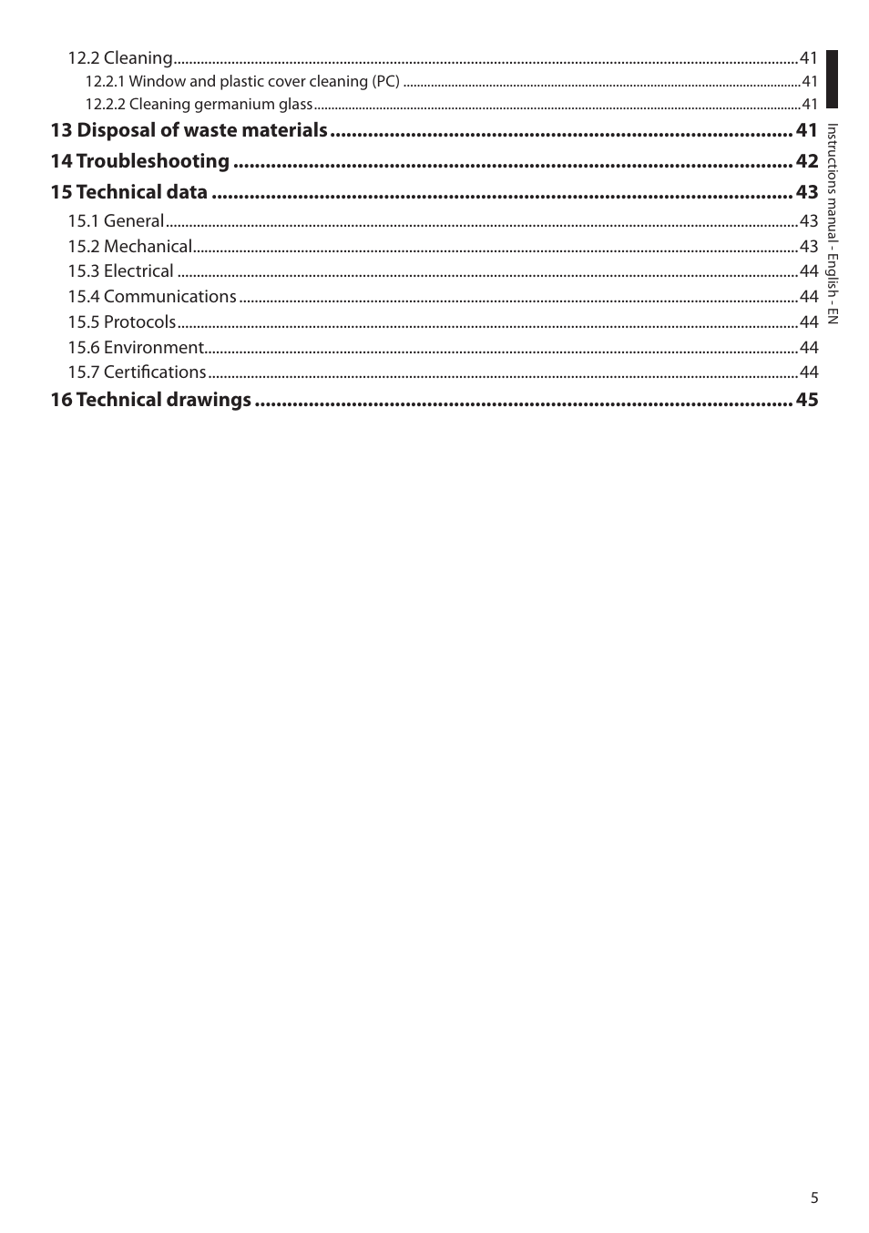 16 technical drawings | Videotec ULISSE PLUS NETCAM User Manual | Page 7 / 196