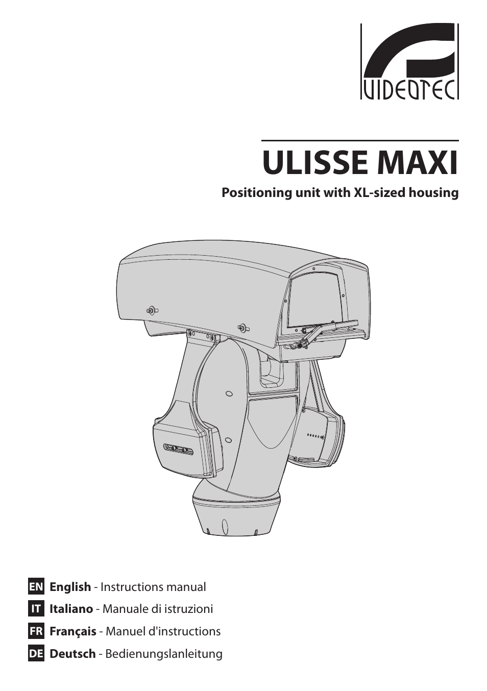 Videotec ULISSE MAXI User Manual | 244 pages