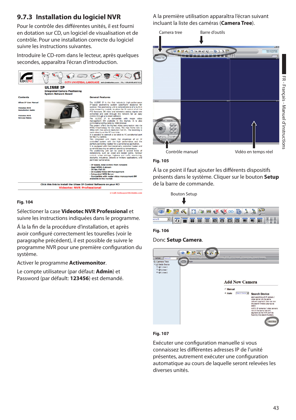 3 installation du logiciel nvr | Videotec ULISSE MAXI User Manual | Page 165 / 244