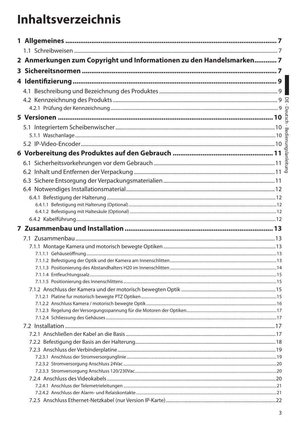 Videotec ULISSE MAXI User Manual | Page 185 / 244