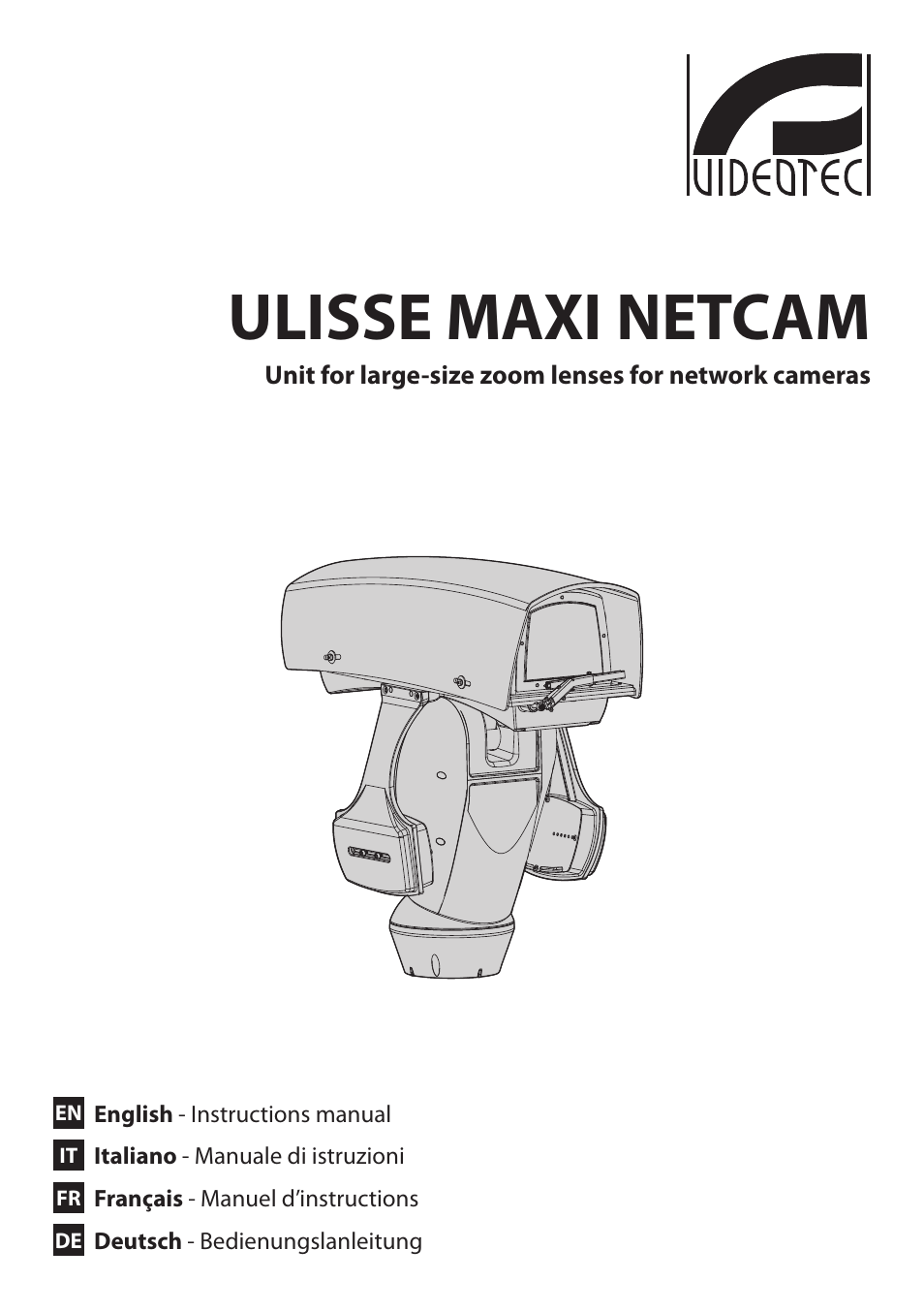 Videotec ULISSE MAXI NETCAM User Manual | 180 pages