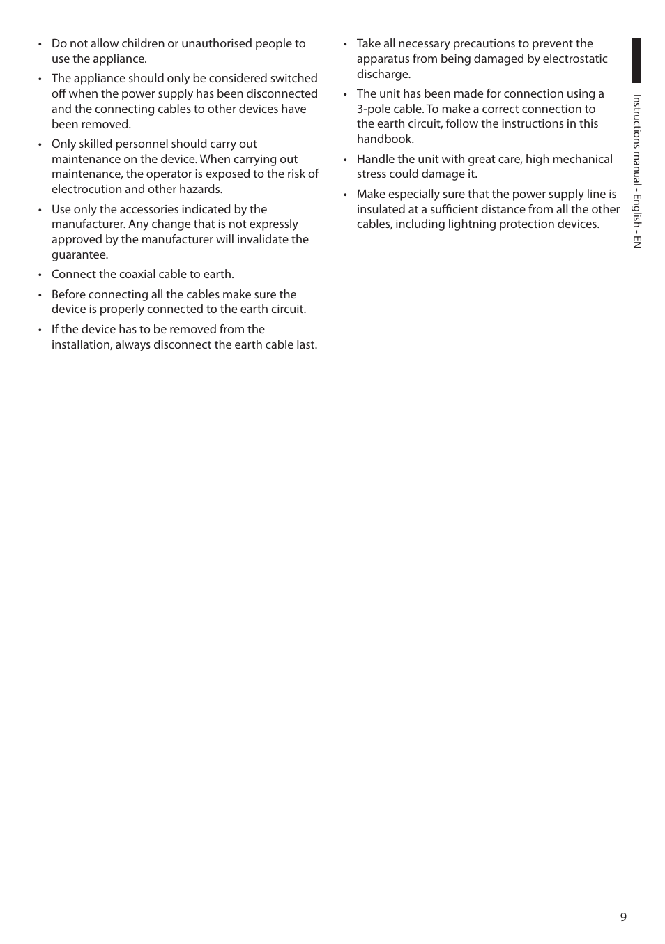 Videotec ULISSE MAXI NETCAM User Manual | Page 11 / 180