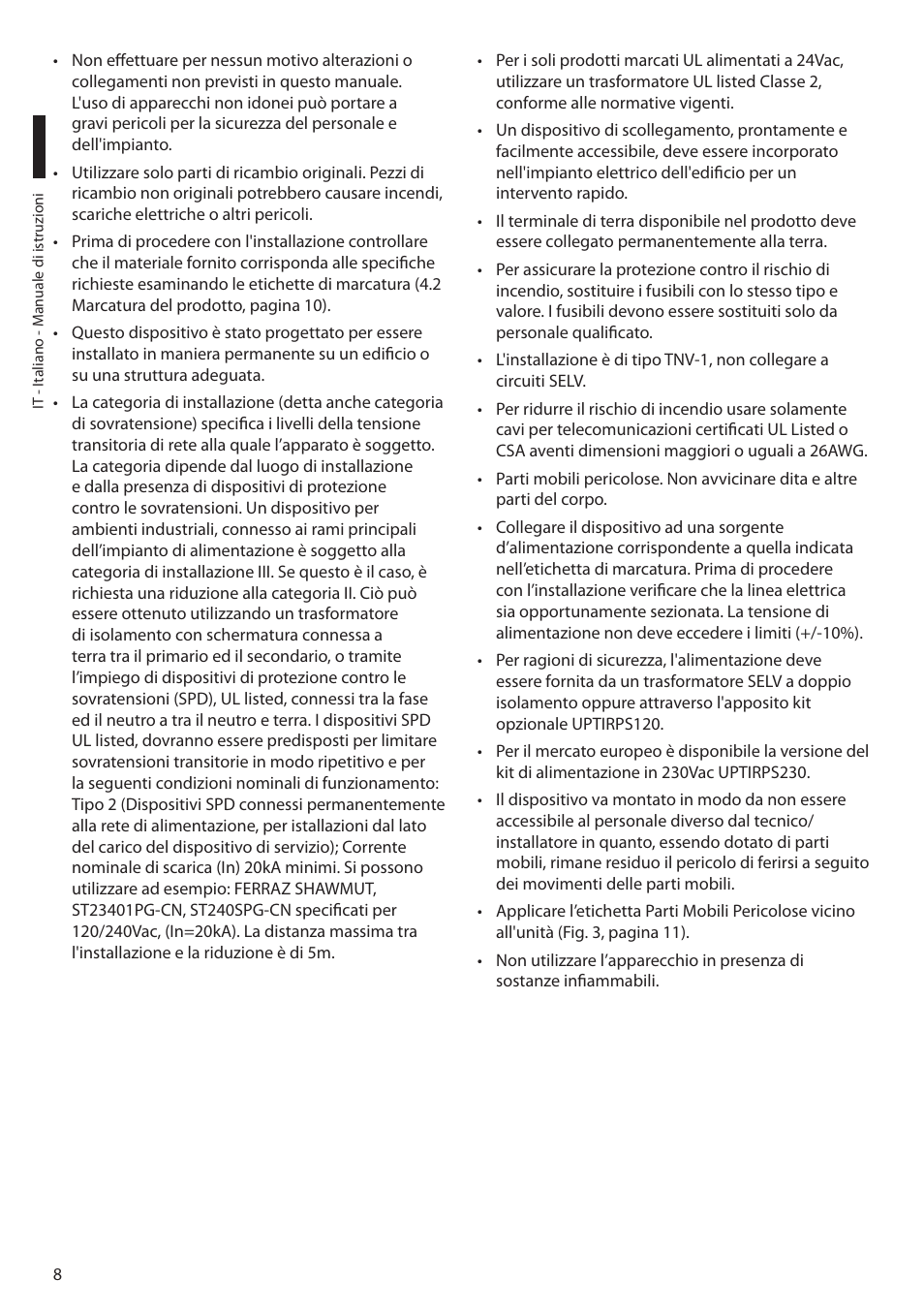 Videotec ULISSE MAXI NETCAM User Manual | Page 54 / 180