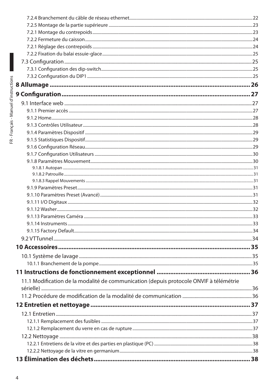 Videotec ULISSE MAXI NETCAM User Manual | Page 94 / 180