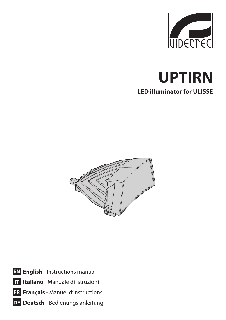 Videotec UPTIRN User Manual | 20 pages