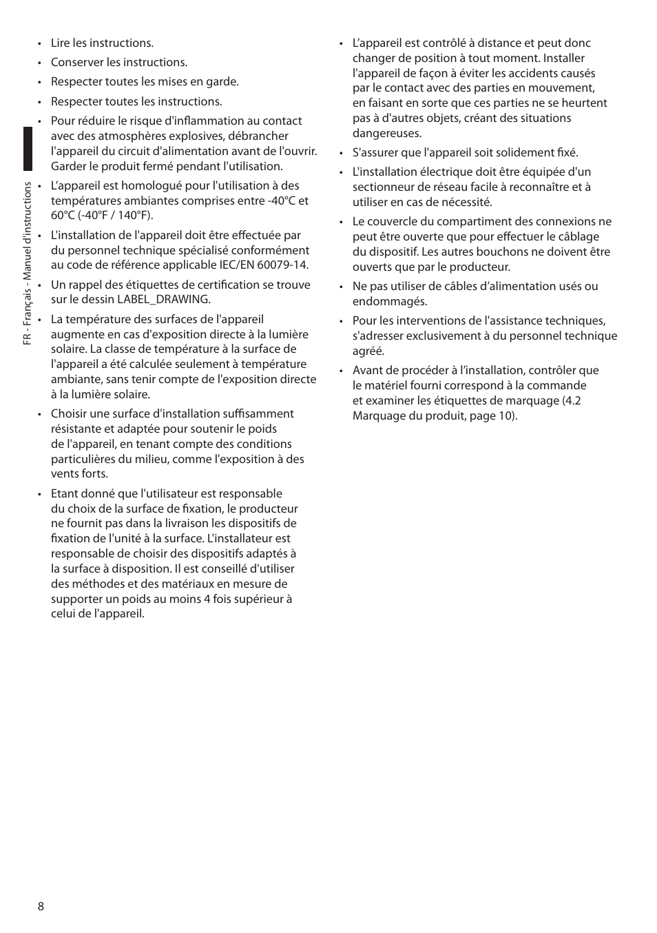 Videotec MAXIMUS MPXT User Manual | Page 190 / 454