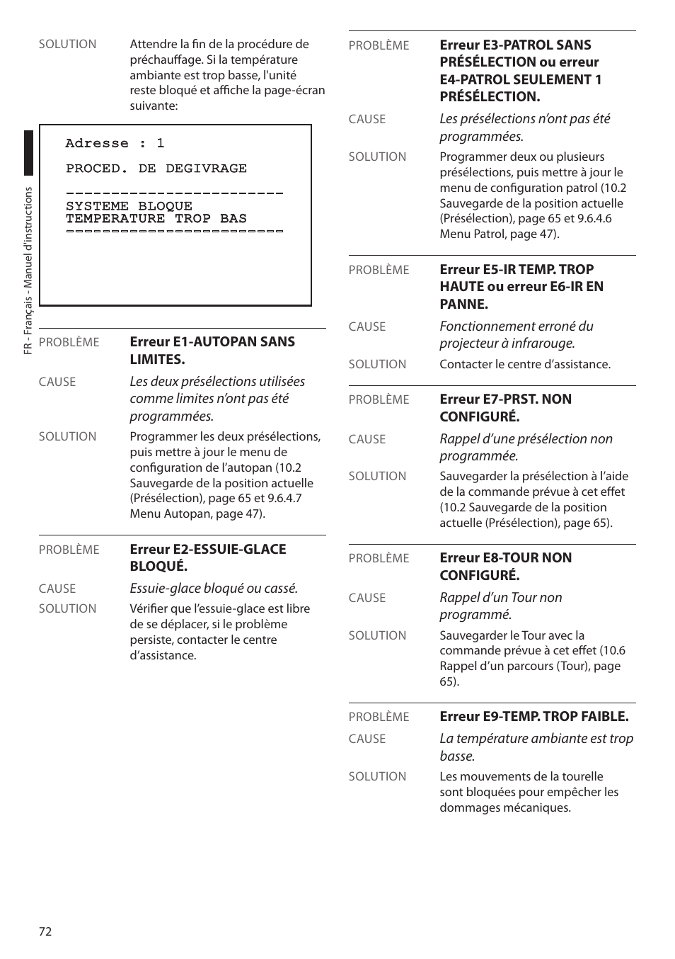 Videotec MAXIMUS MPXT User Manual | Page 254 / 454