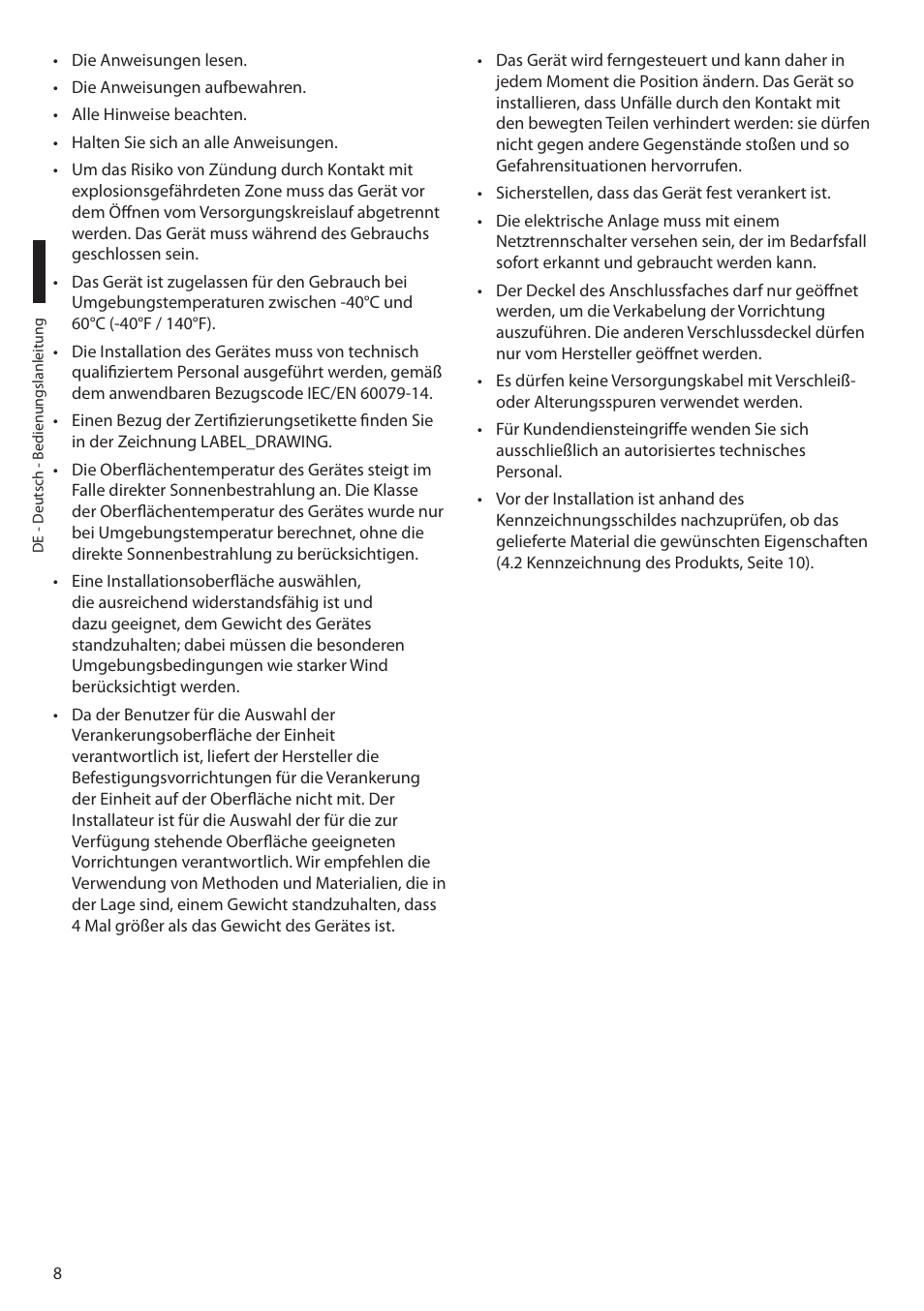 Videotec MAXIMUS MPXT User Manual | Page 280 / 454