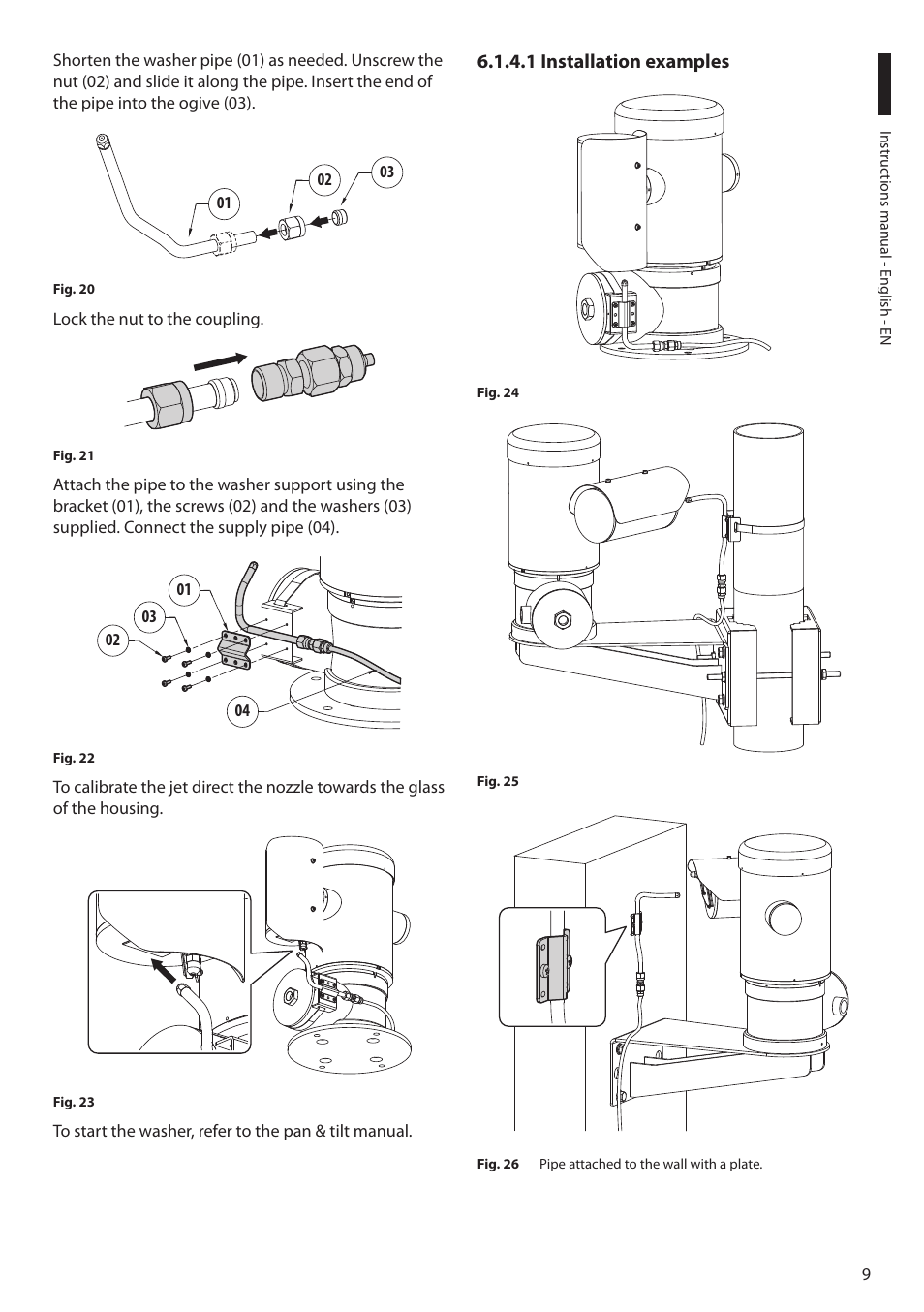 1 installation examples | Videotec MAXIMUS WASEX User Manual | Page 11 / 64