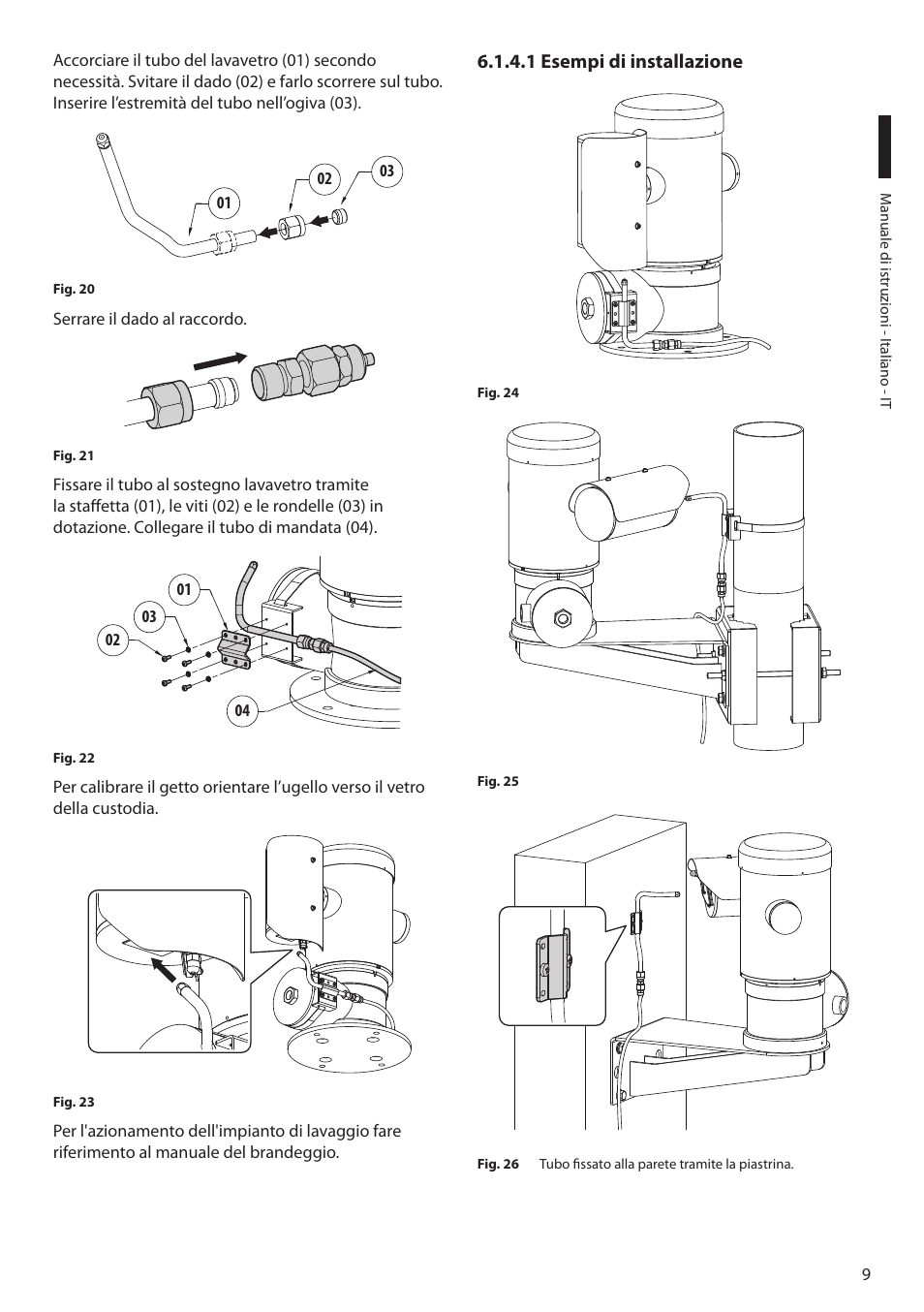 1 esempi di installazione | Videotec MAXIMUS WASEX User Manual | Page 23 / 64