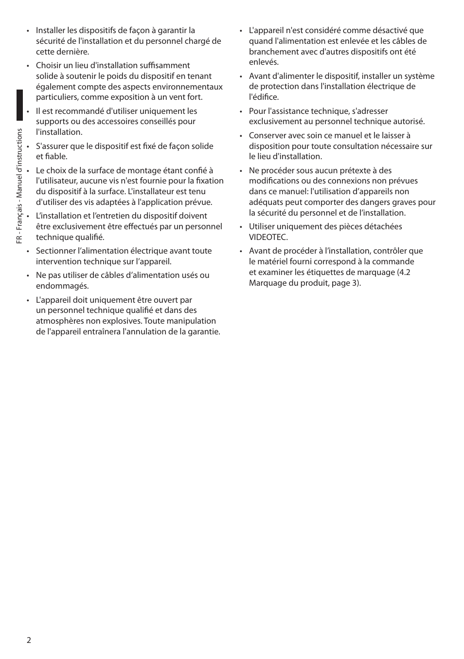 Videotec MAXIMUS WASEX User Manual | Page 28 / 64