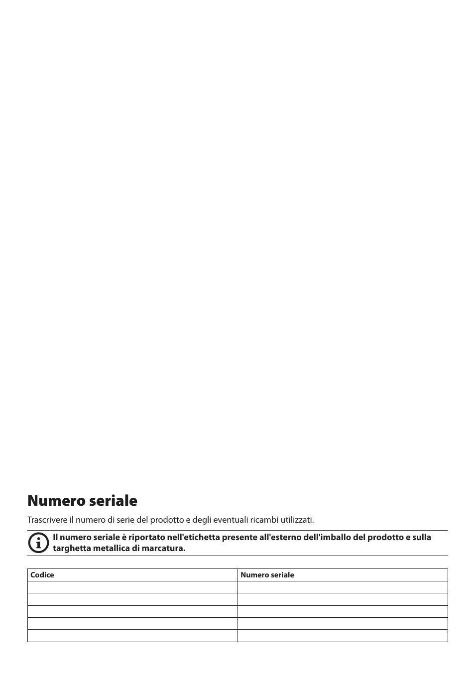 Numero seriale | Videotec EXH User Manual | Page 26 / 114