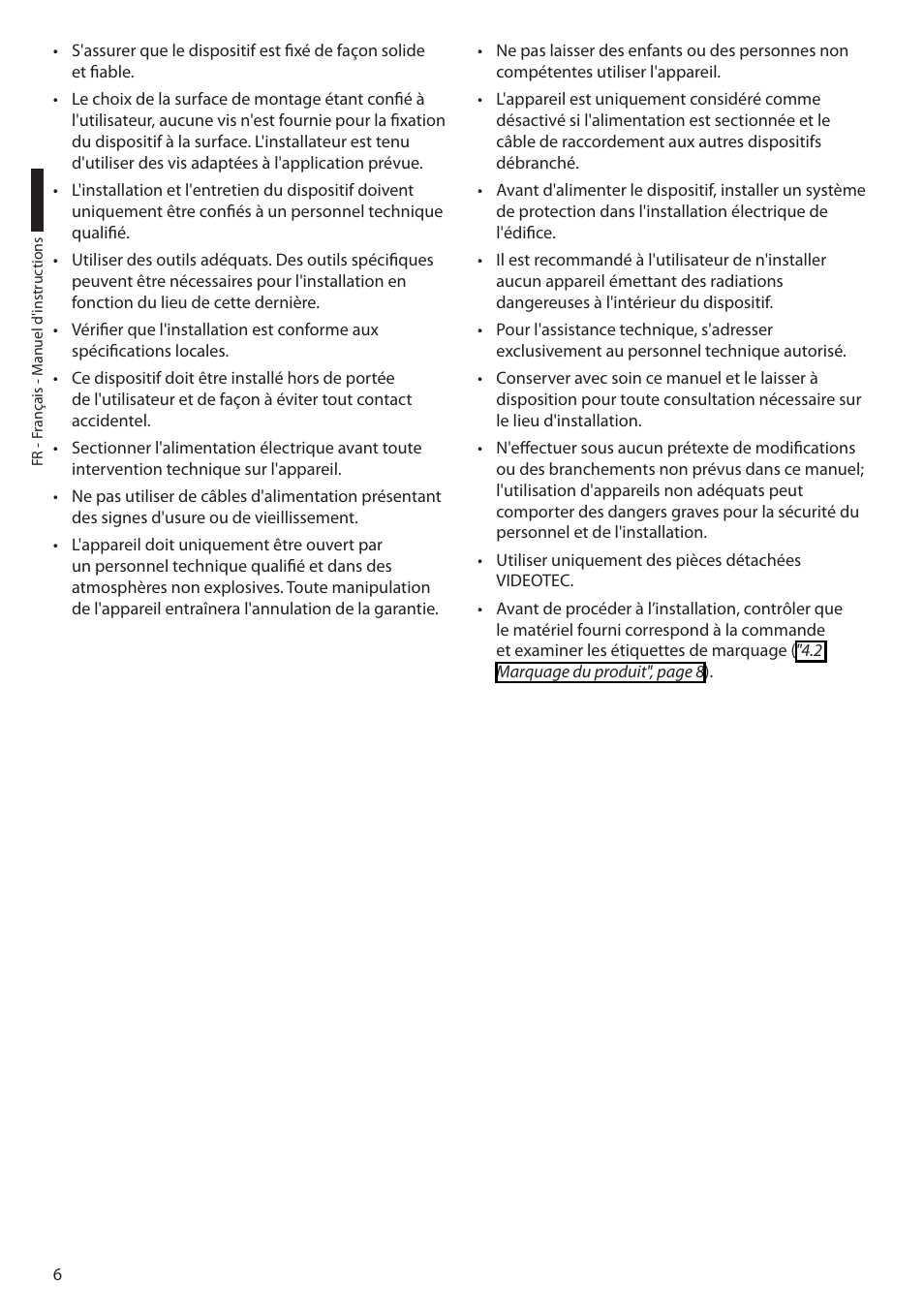 Videotec EXH User Manual | Page 52 / 114