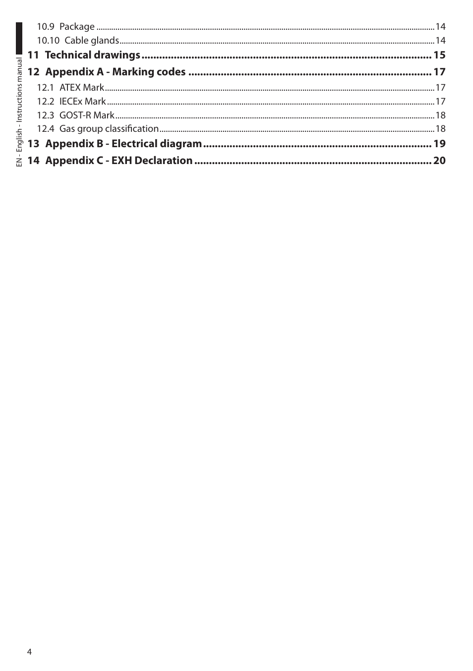 Videotec EXH User Manual | Page 6 / 114
