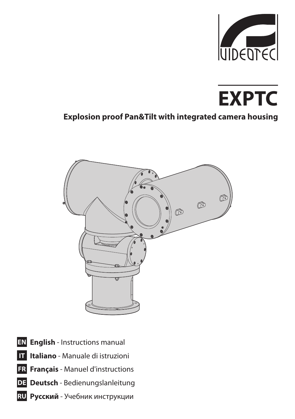 Videotec EXPT User Manual | 114 pages