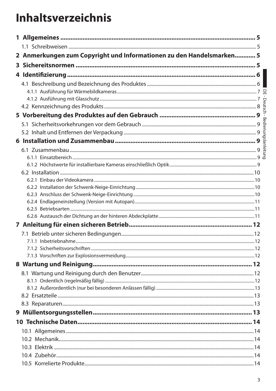 Videotec EXPT User Manual | Page 71 / 114