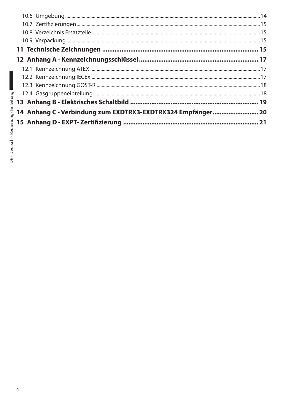 Videotec EXPT User Manual | Page 72 / 114