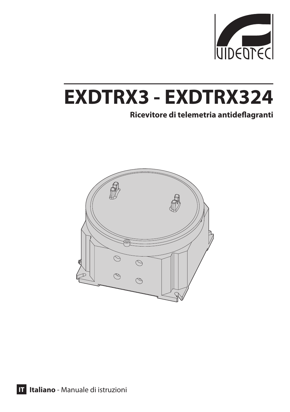 Italiano, Exdtrx3 - exd trx324 | Videotec EXDTRX User Manual | Page 27 / 124