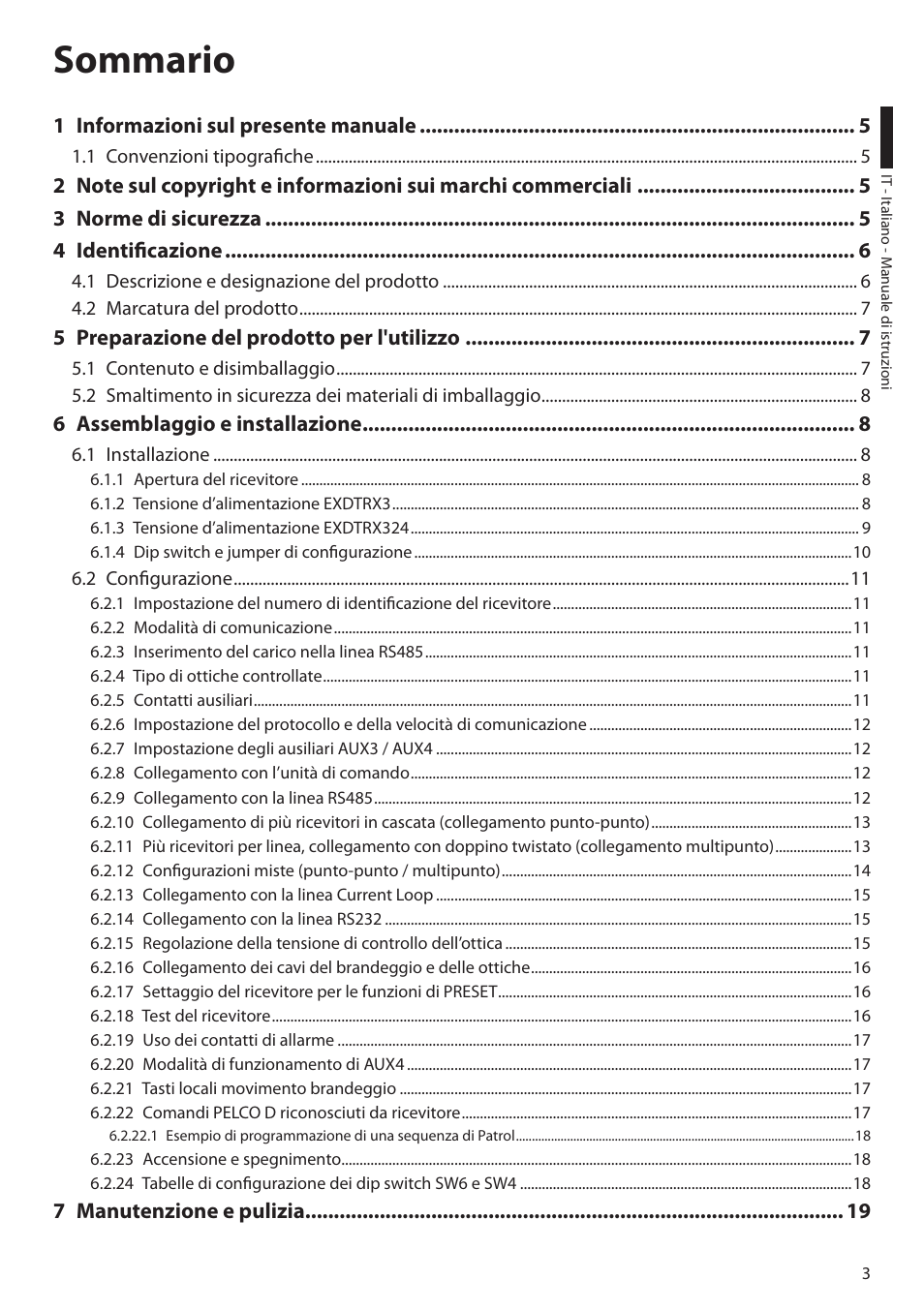 Videotec EXDTRX User Manual | Page 29 / 124