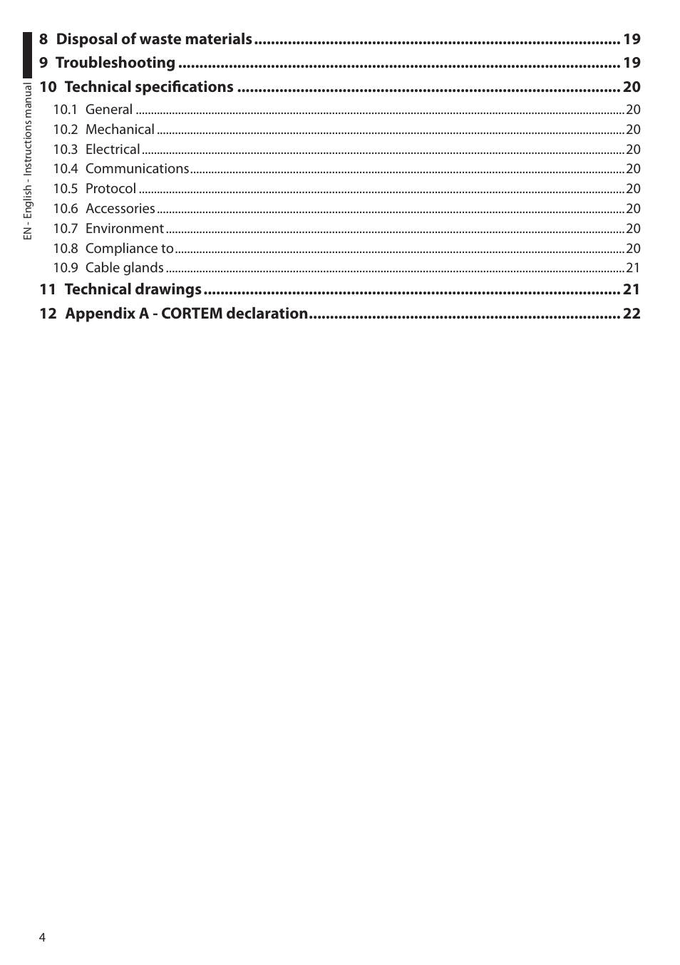 Videotec EXDTRX User Manual | Page 6 / 124