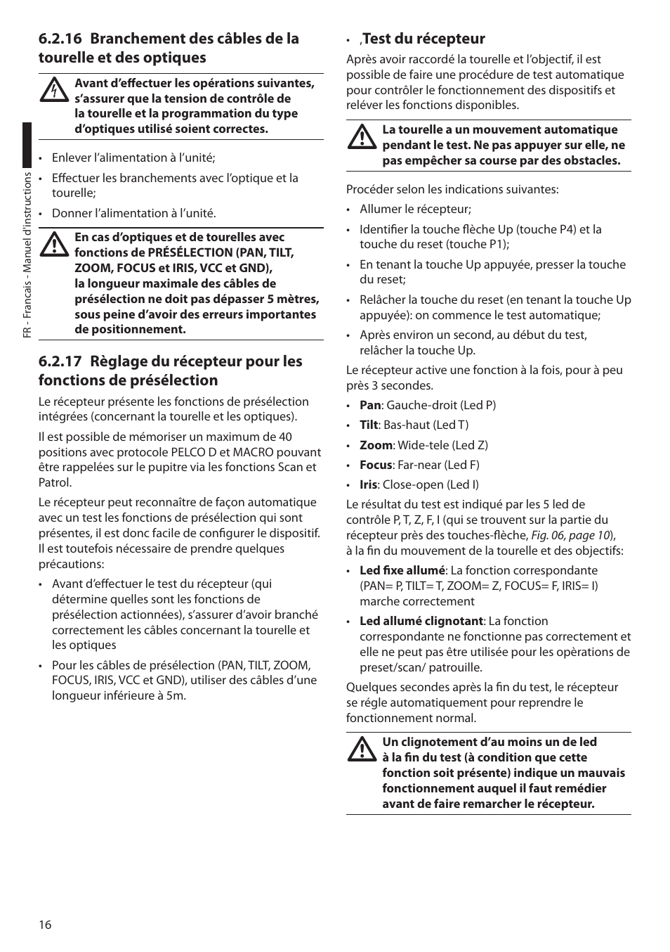 Videotec EXDTRX User Manual | Page 66 / 124