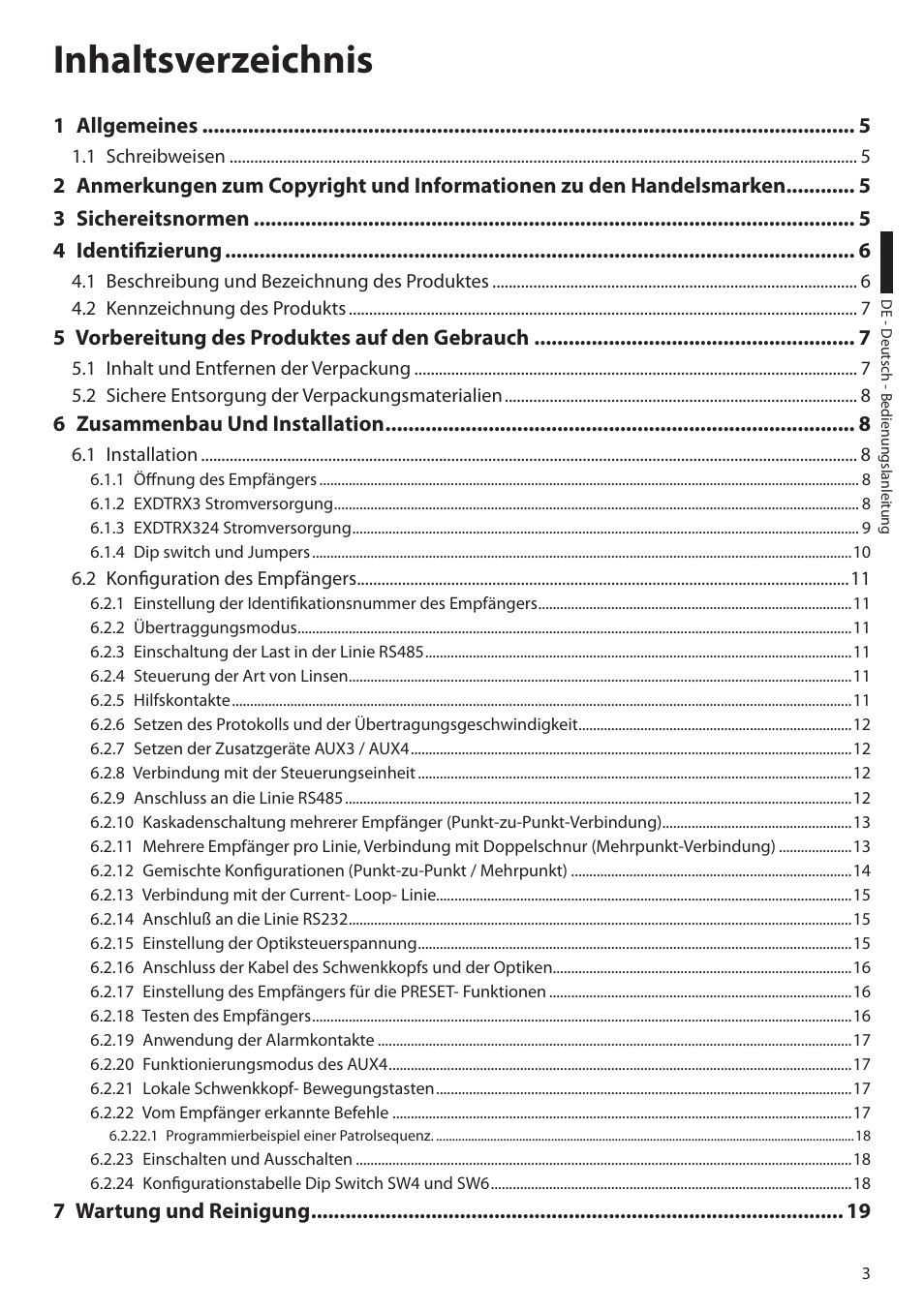 Videotec EXDTRX User Manual | Page 77 / 124