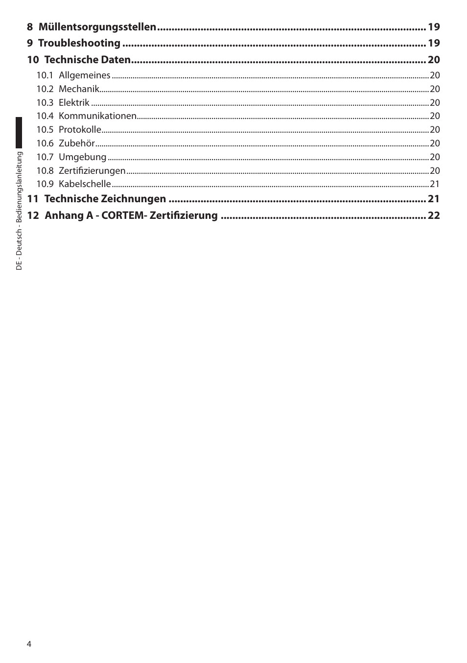 Videotec EXDTRX User Manual | Page 78 / 124