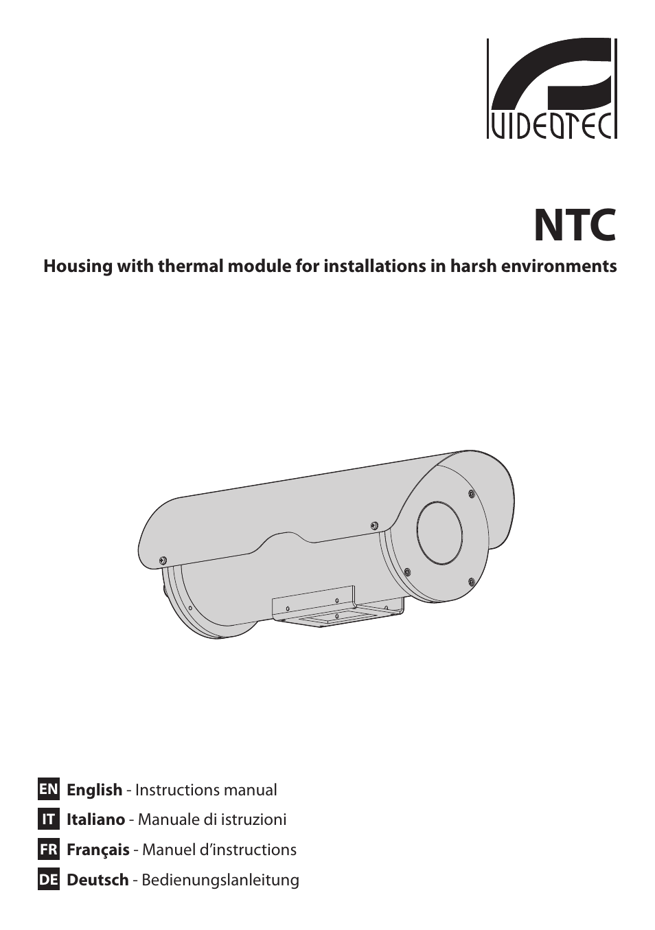 Videotec NTC User Manual | 68 pages