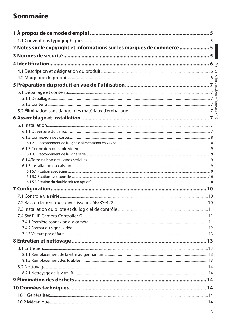 Sommaire | Videotec NTC User Manual | Page 37 / 68