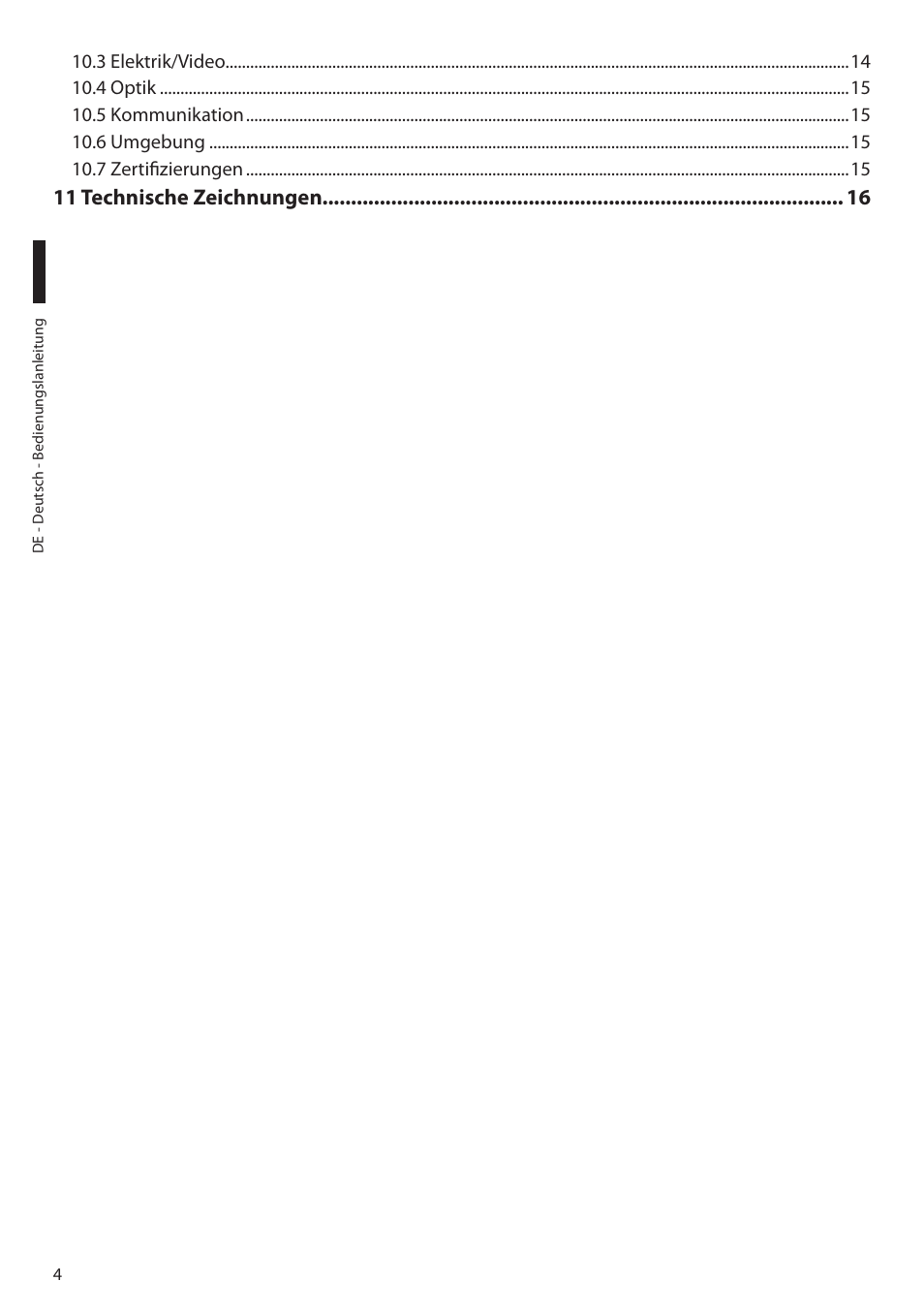 11 technische zeichnungen | Videotec NTC User Manual | Page 54 / 68