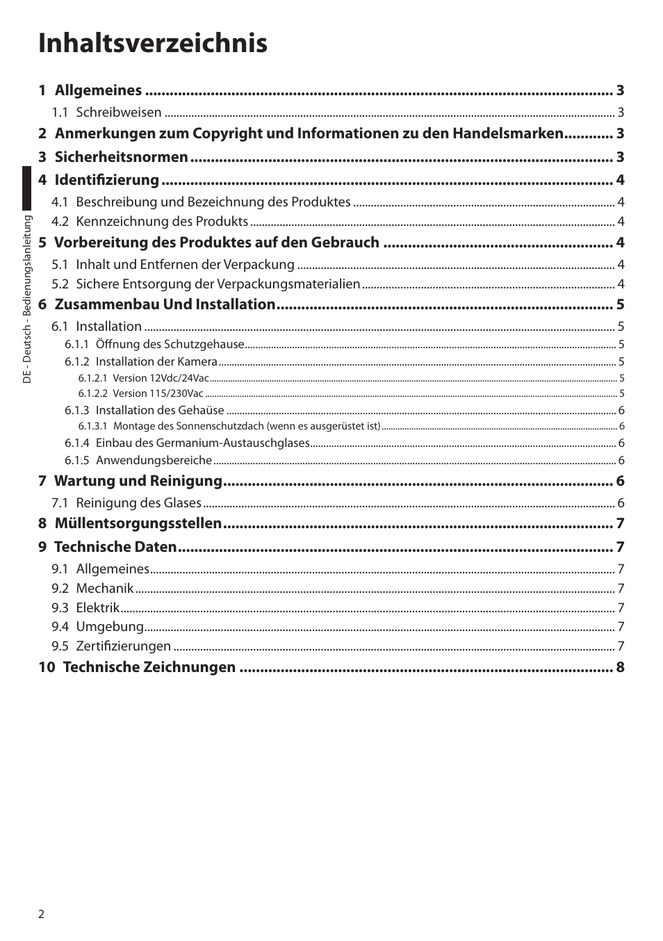 Videotec NTM User Manual | Page 28 / 36