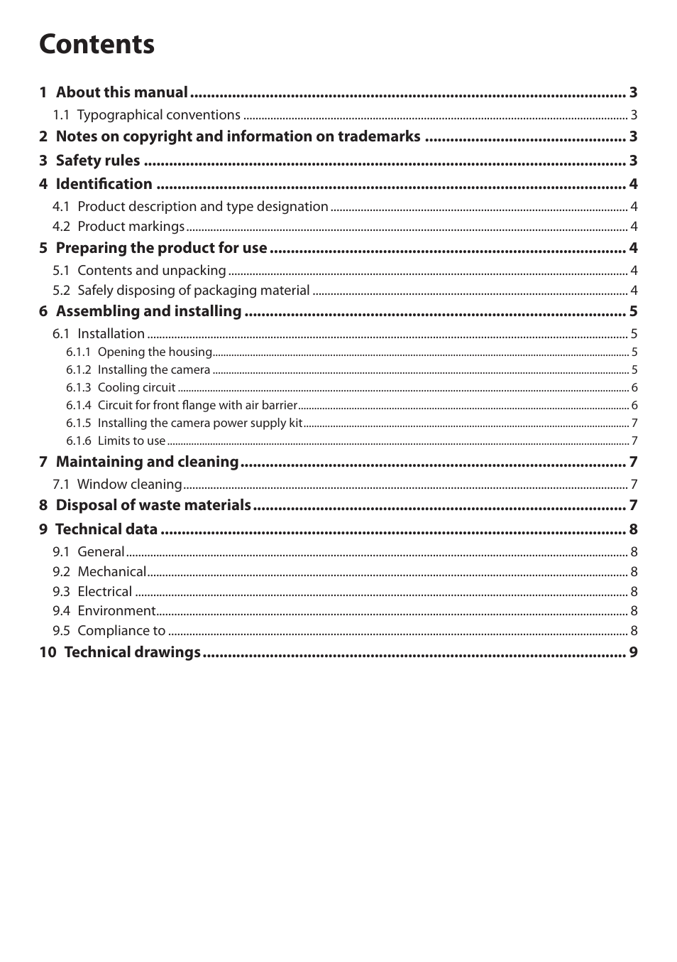 Videotec NTW User Manual | Page 4 / 44