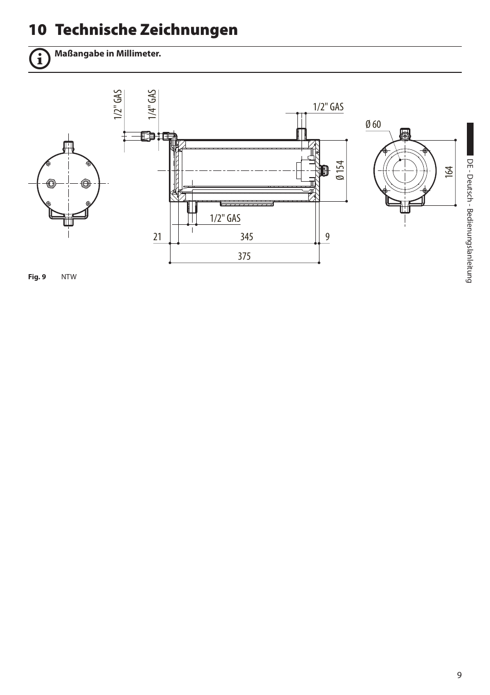 10 technische zeichnungen | Videotec NTW User Manual | Page 41 / 44