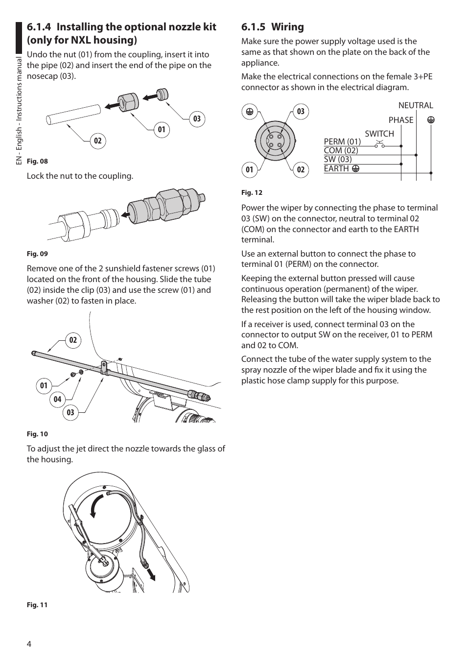 5 wiring | Videotec VIPNX User Manual | Page 6 / 24