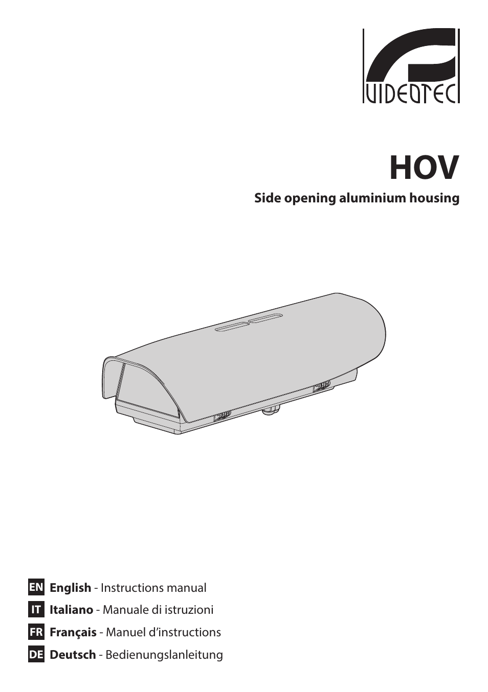 Videotec HOV User Manual | 60 pages