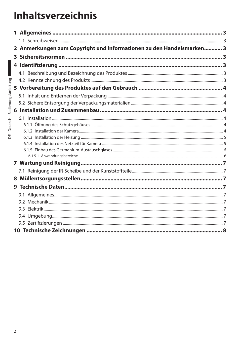 Videotec HTV User Manual | Page 28 / 36